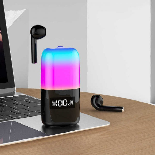 Bluetooth Headphones with Speaker and LED Light