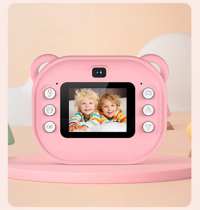 Macchina fotografica istantanea rosa per bambini