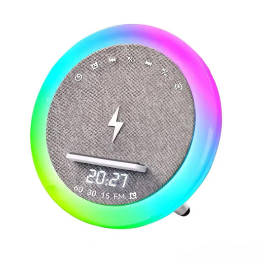 Bluetooth Speaker with Clock and Alarm, Wireless Charging